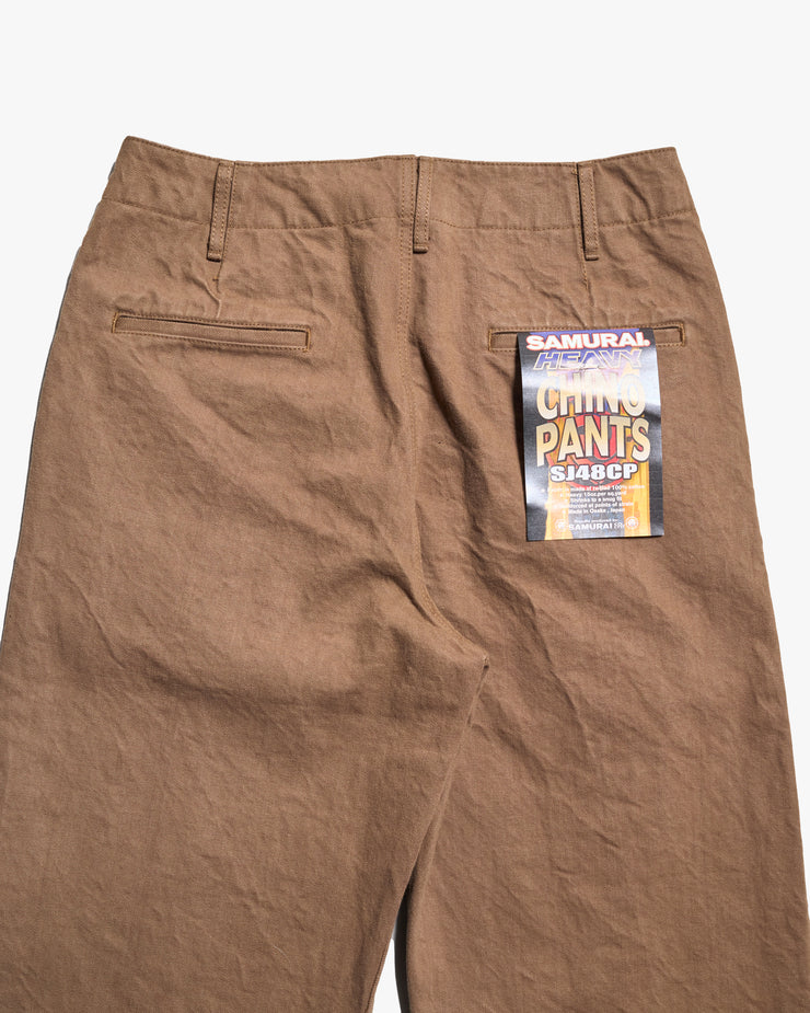 Samurai Jeans SJ48CP Wide Straight 15oz Heavy Selvedge Chino Pants - K