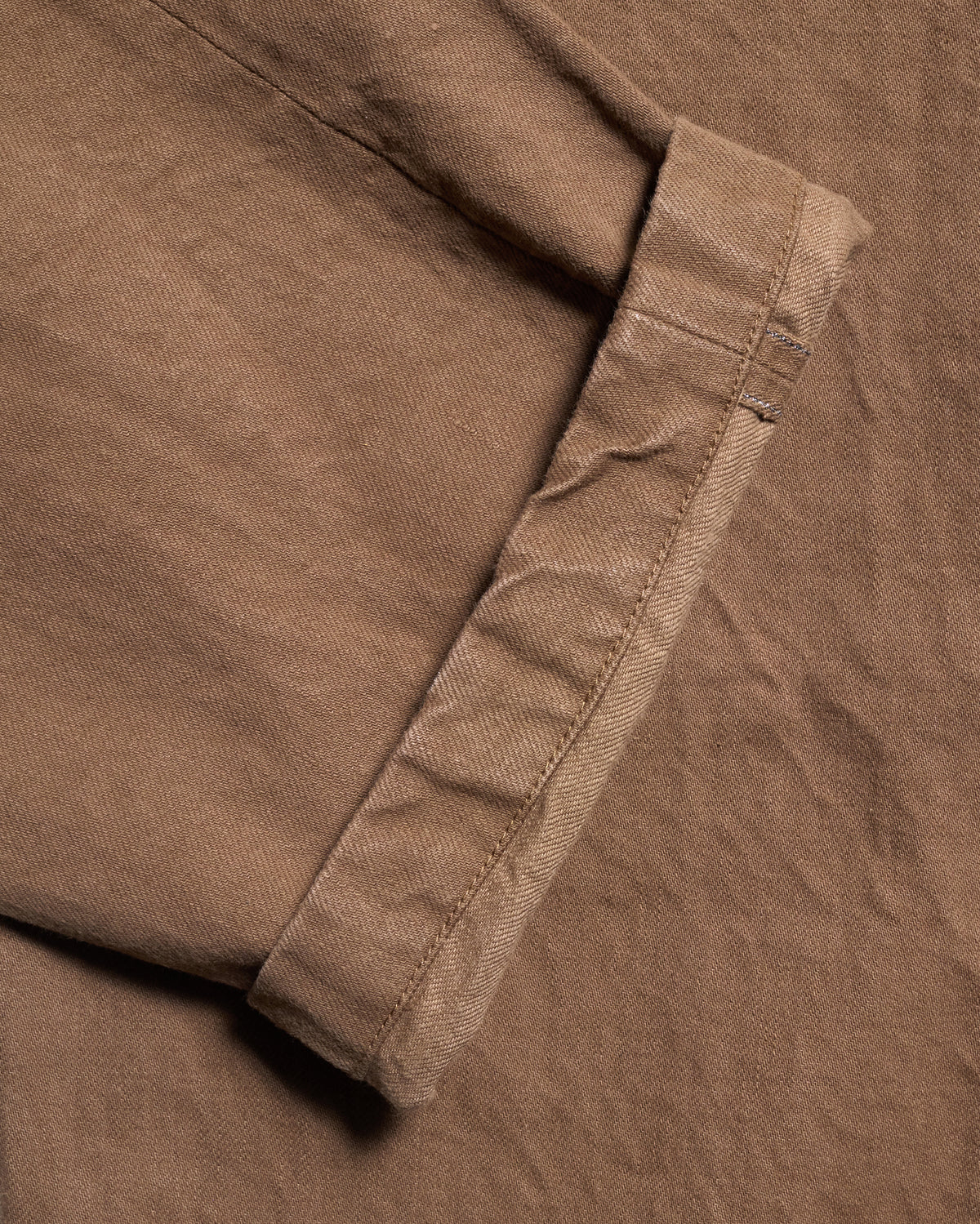 Samurai Jeans SJ48CP Wide Straight 15oz Heavy Selvedge Chino Pants - Khaki Onewash