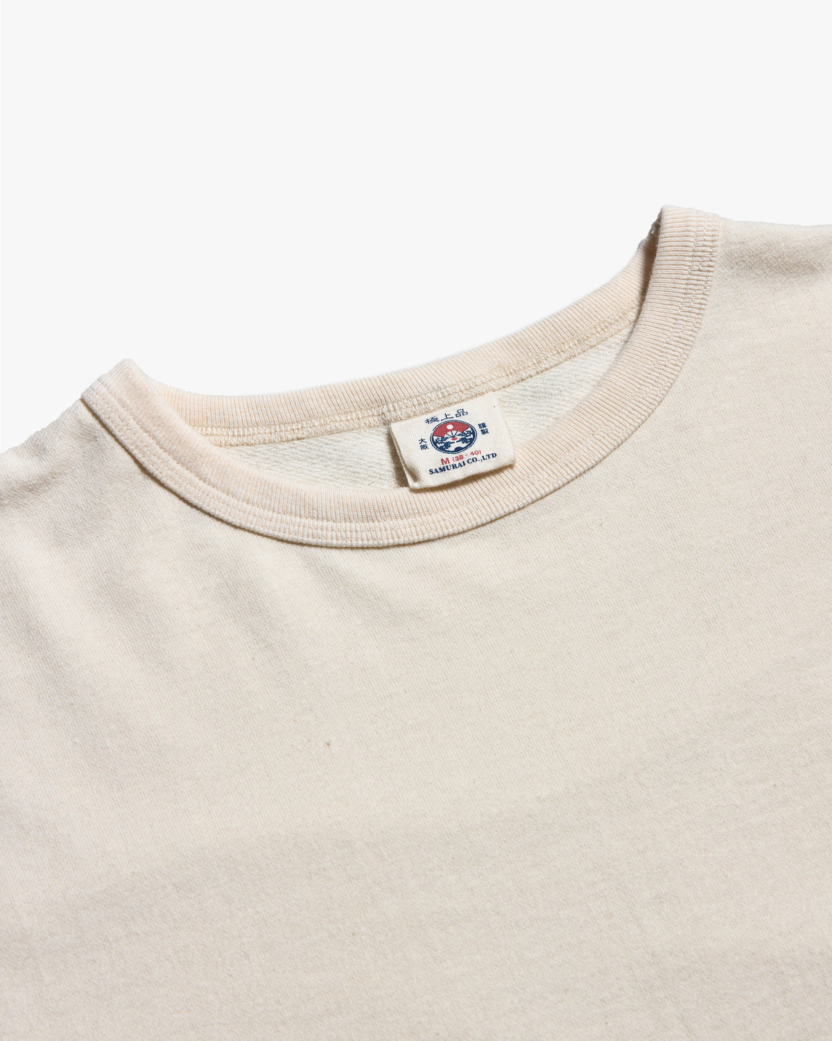 Samurai Jeans SJST-RIM Solid Inlay Loopwheel Tee - Ivory