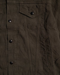 Samurai Jeans SJTKJ26-AT Tropical Weather Trucker Jacket - Sumi Black | Samurai Jeans Jackets & Coats | Jeanstore