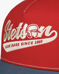 Stetson Baseball Match Trucker Cap - Navy / Wine