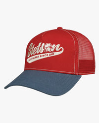 Stetson Baseball Match Trucker Cap - Navy / Wine