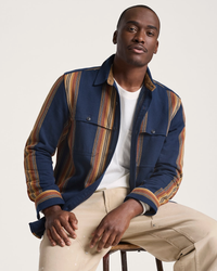 Pendleton Weston Flannel Shirt - Navy Multi Stripe