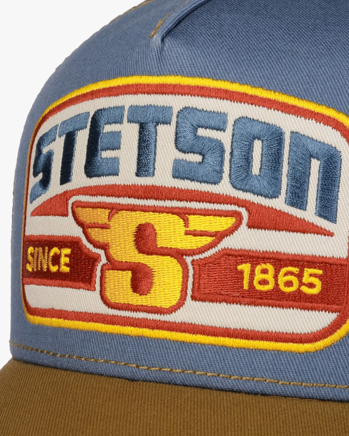 Stetson S Wing Trucker Cap - Brown / Blue
