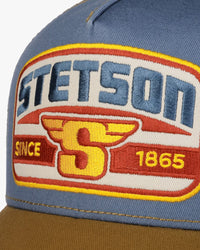 Stetson S Wing Trucker Cap - Brown / Blue