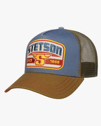 Stetson S Wing Trucker Cap - Brown / Blue
