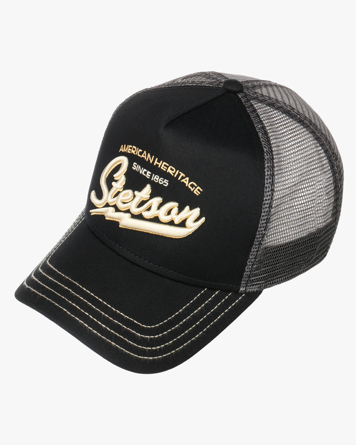 Stetson American Heritage Classic Trucker Cap - Black | Stetson Hats | JEANSTORE