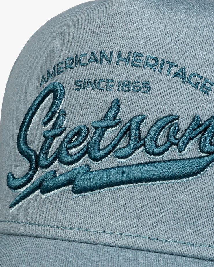 Stetson American Heritage Classic Trucker Cap - Dusty Blue