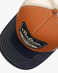Stetson Spark Plug Trucker Cap - Navy / Rust Orange | Stetson Hats | JEANSTORE