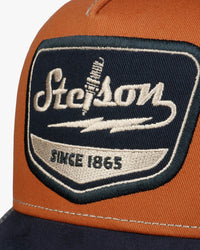 Stetson Spark Plug Trucker Cap - Navy / Rust Orange | Stetson Hats | JEANSTORE