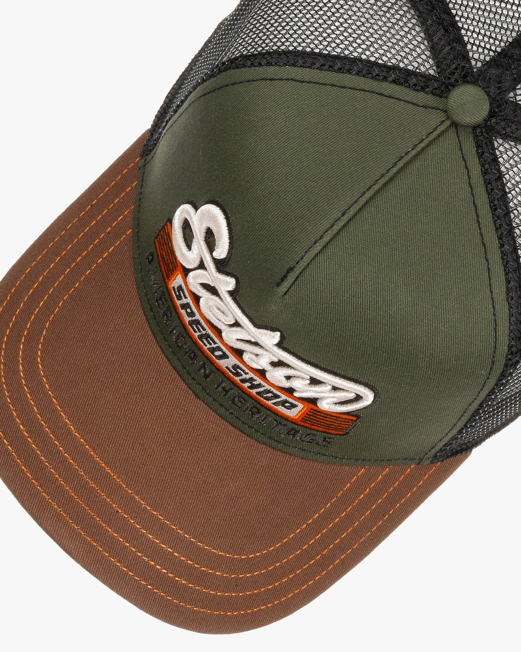 Stetson Speed Shop Trucker Cap - Chestnut / Olive