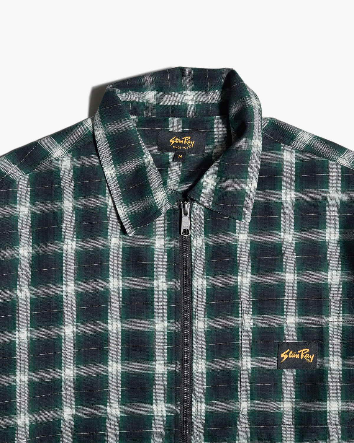 Stan Ray Zip Shirt - Green Check