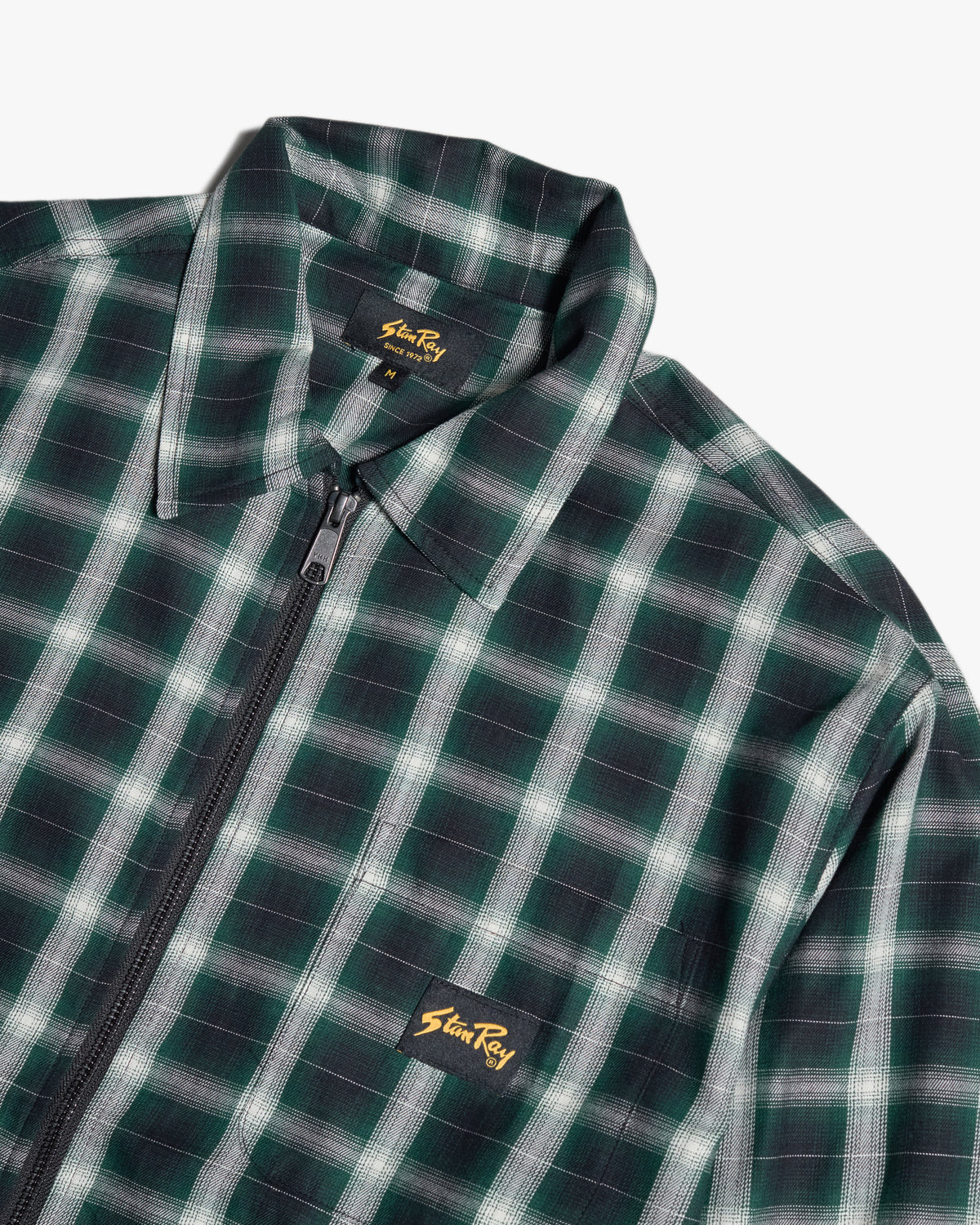 Stan Ray Zip Shirt - Green Check