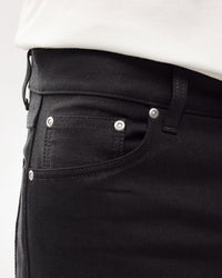 Nudie Steady Eddie II Regular Tapered Mens Jeans - Dry Everblack | Nudie Jeans Jeans | JEANSTORE