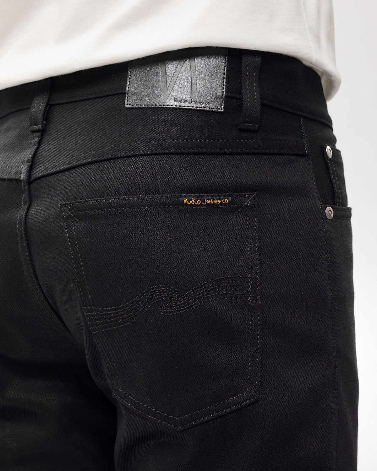 Nudie Steady Eddie II Regular Tapered Mens Jeans - Dry Everblack | Nudie Jeans Jeans | JEANSTORE