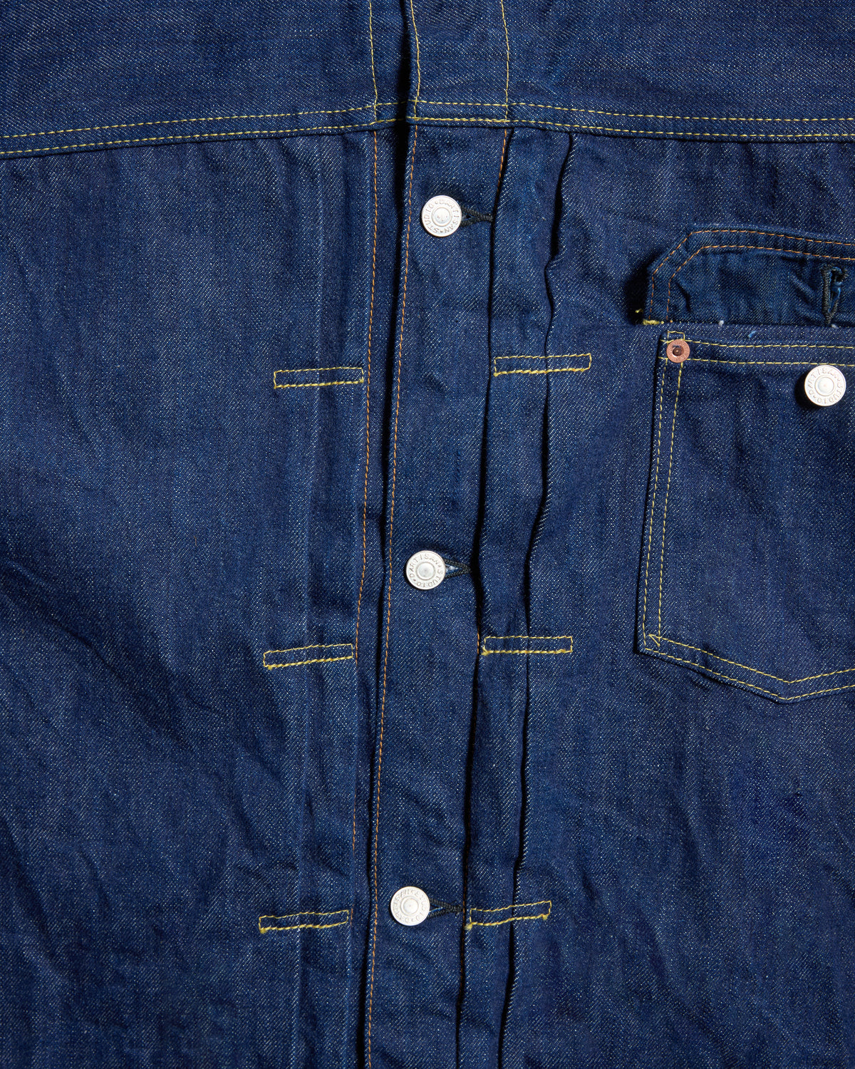 Studio D'Artisan SD-DO1J 'The Origin' 15oz Selvedge Denim Jacket - Onewash