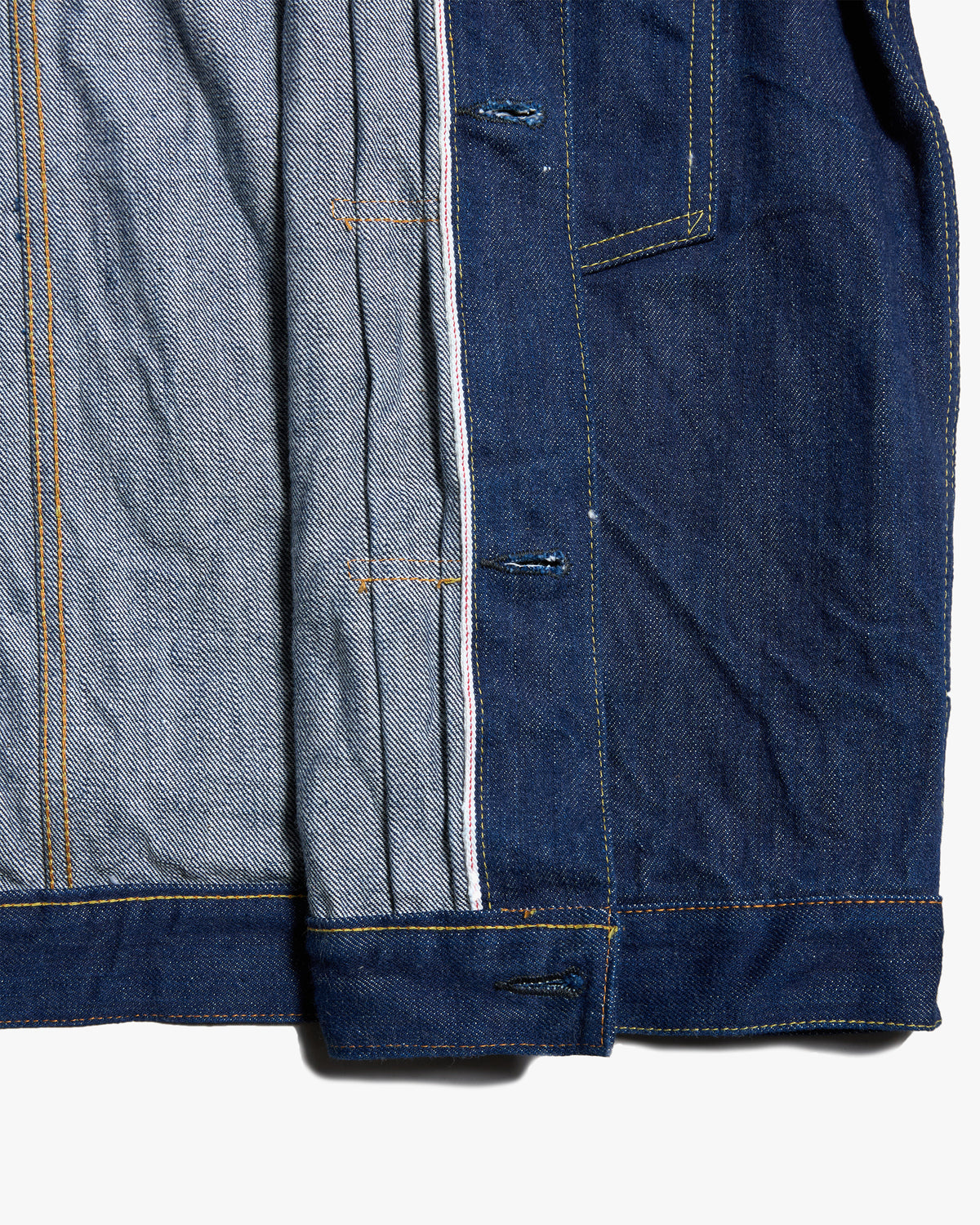 Studio D'Artisan SD-DO1J 'The Origin' 15oz Selvedge Denim Jacket - Onewash