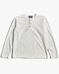 Studio D'Artisan 8187 Suvin Gold L/S Henley - White