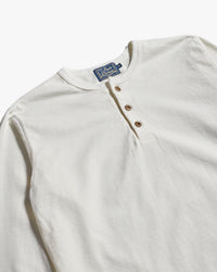 Studio D'Artisan 8187 Suvin Gold L/S Henley - White