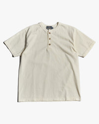 Studio D'Artisan 8174 Suvin Gold Seamless Henley - White | Studio D'Artisan T Shirts | Jeanstore