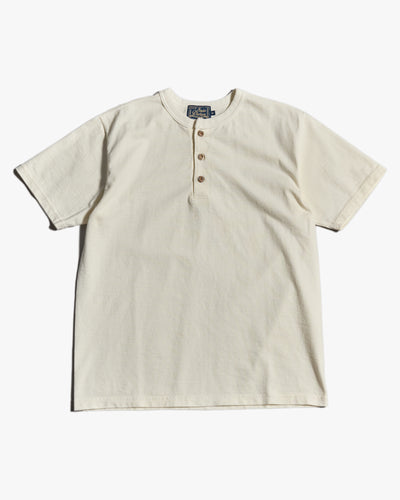Studio D'Artisan 8174 Suvin Gold Seamless Henley - White | Studio D'Artisan T Shirts | Jeanstore
