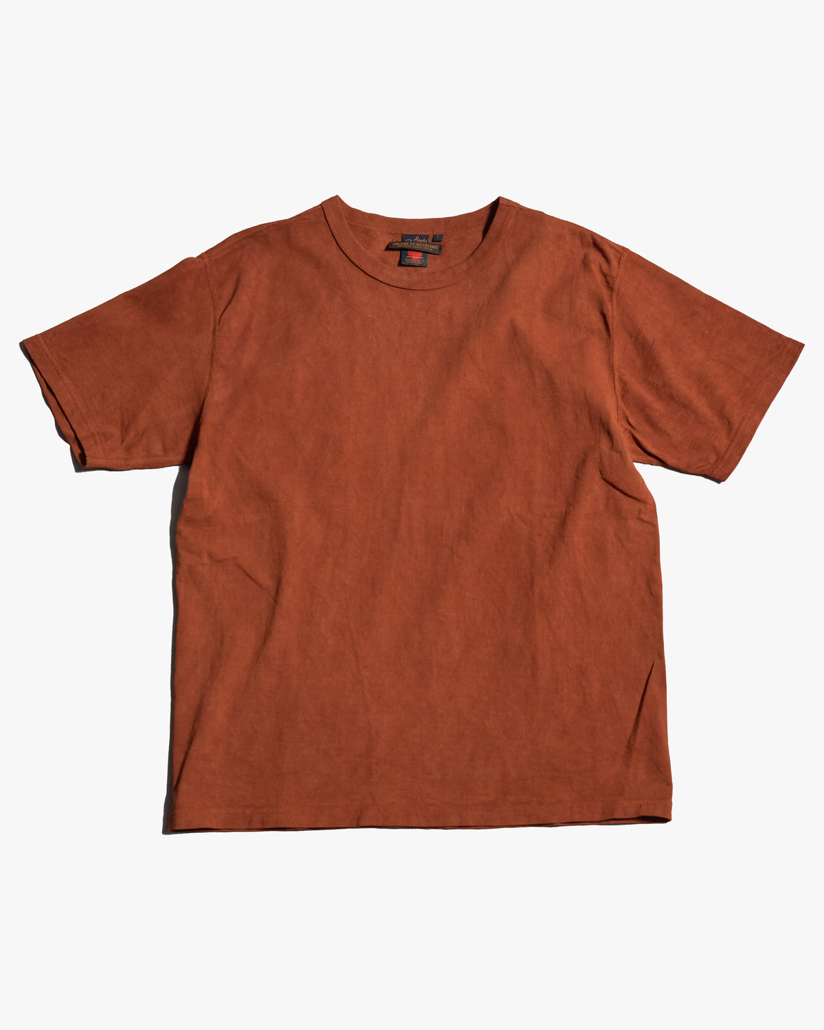 Studio D'Artisan 8198 Amami Mud-Dyed Loopwheeled T-Shirt - Brown | Studio D'Artisan T Shirts | Jeanstore