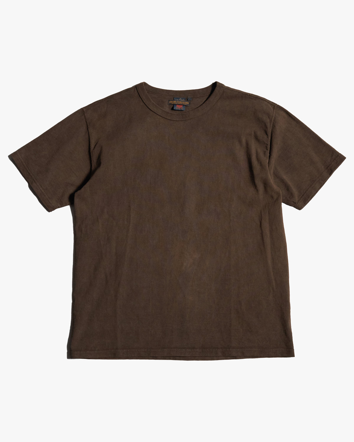 Studio D'Artisan 8198 Amami Mud-Dyed Loopwheeled T-Shirt - Dark Brown | Studio D'Artisan T Shirts | Jeanstore