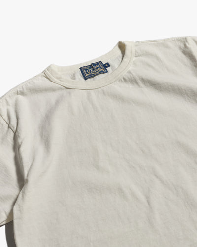 Studio D'Artisan 8204 Ishikawadai Knit Jersey Tee - White | Studio D'Artisan T Shirts | Jeanstore