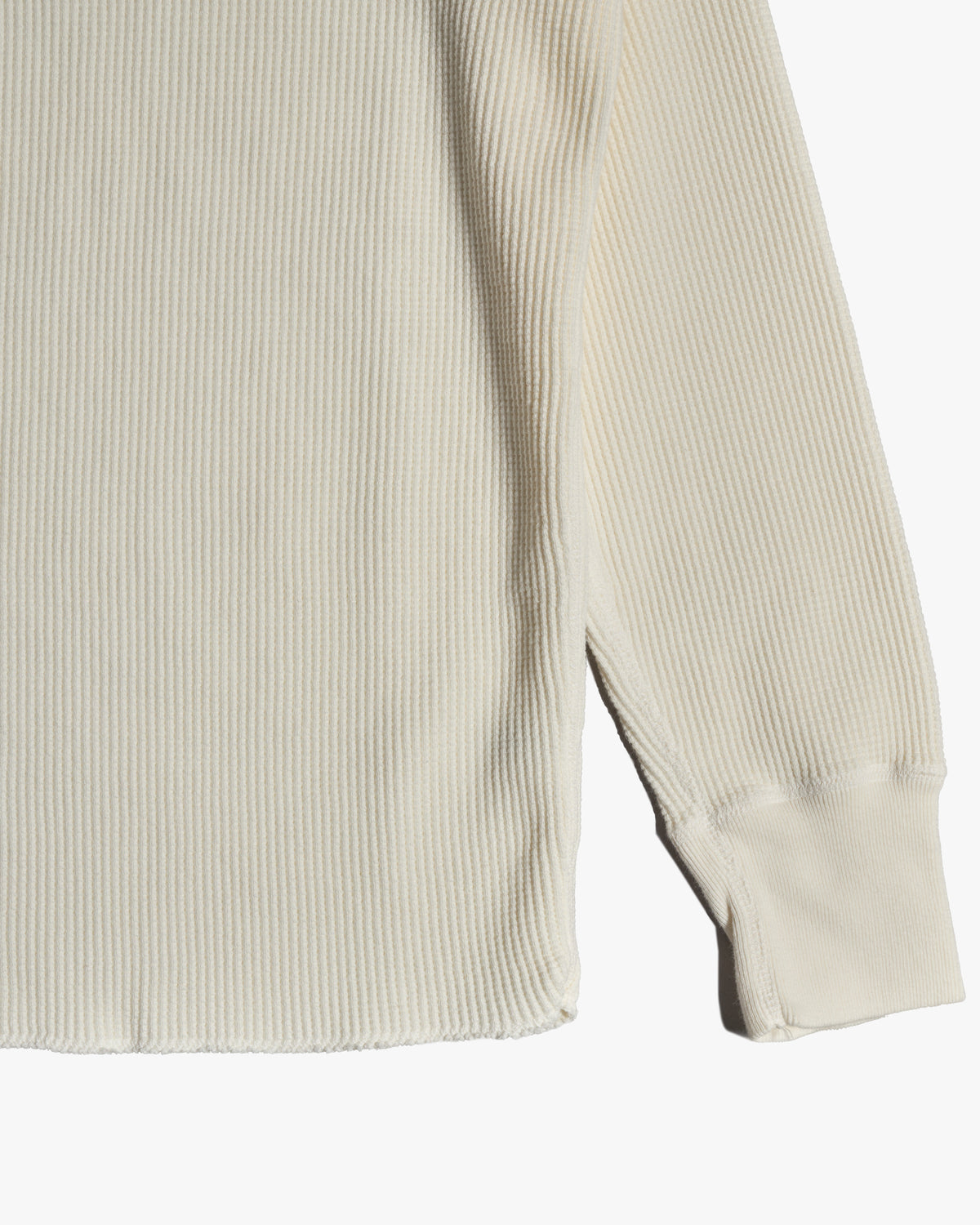 Studio D'Artisan 9937 Heavy Thermal L/S Henley Tee - White