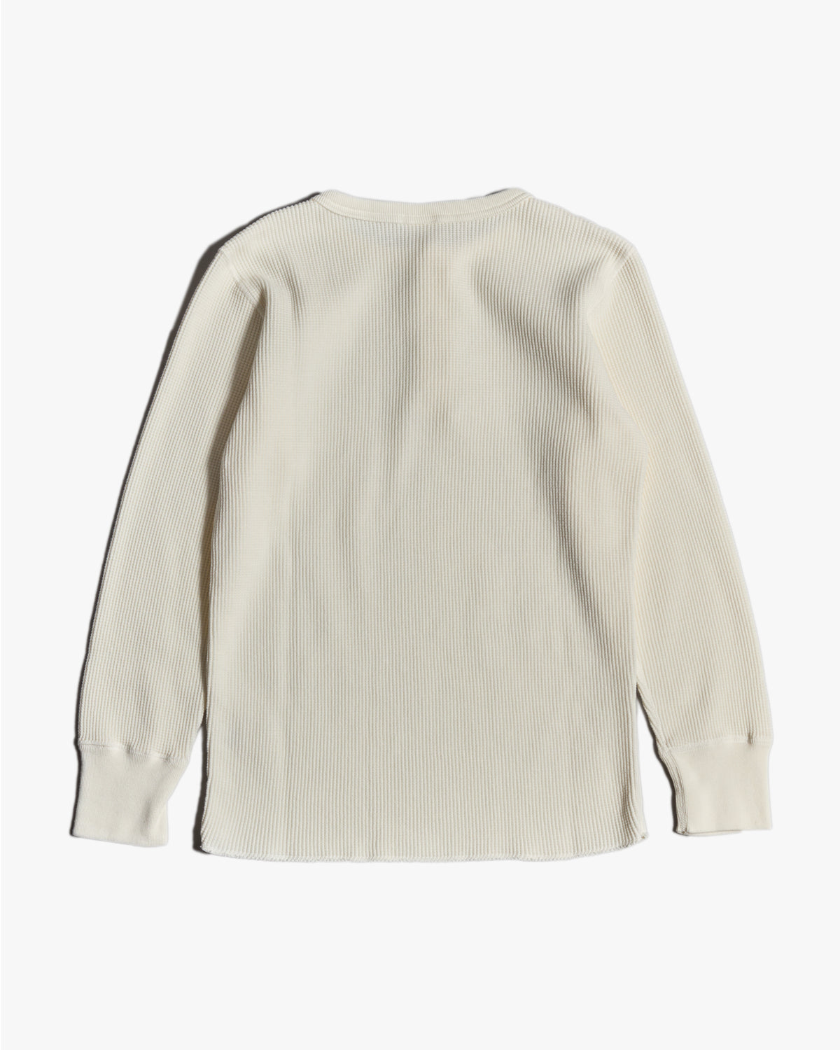 Studio D'Artisan 9937 Heavy Thermal L/S Henley Tee - White
