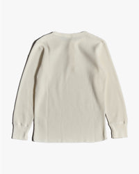 Studio D'Artisan 9937 Heavy Thermal L/S Henley Tee - White