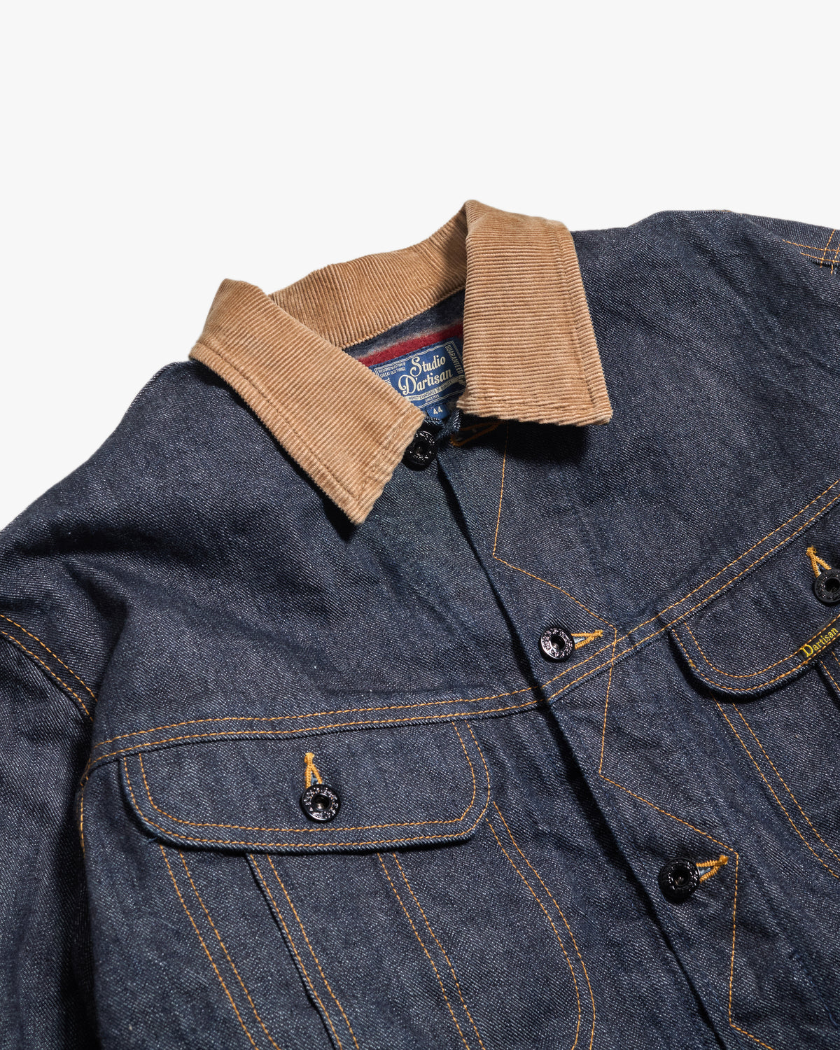 Studio D'Artisan D4187 Blanket Lined Denim Jacket - Onewash