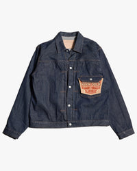 Studio D'Artisan D4646 Suvin Gold 15oz Selvedge Denim Jacket - Onewash