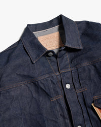 Studio D'Artisan D4646 Suvin Gold 15oz Selvedge Denim Jacket - Onewash