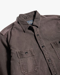 Studio D'Artisan D5745 Kasane No Irome Denim Shirt - Kuro-Beni