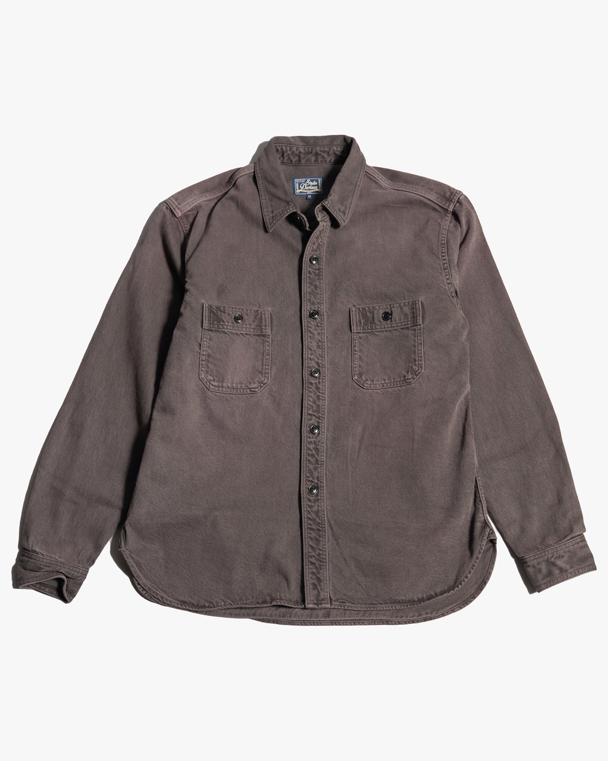Studio D'Artisan D5745 Kasane No Irome Denim Shirt - Kuro-Beni