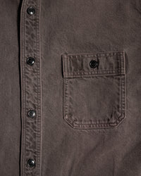Studio D'Artisan D5745 Kasane No Irome Denim Shirt - Kuro-Beni