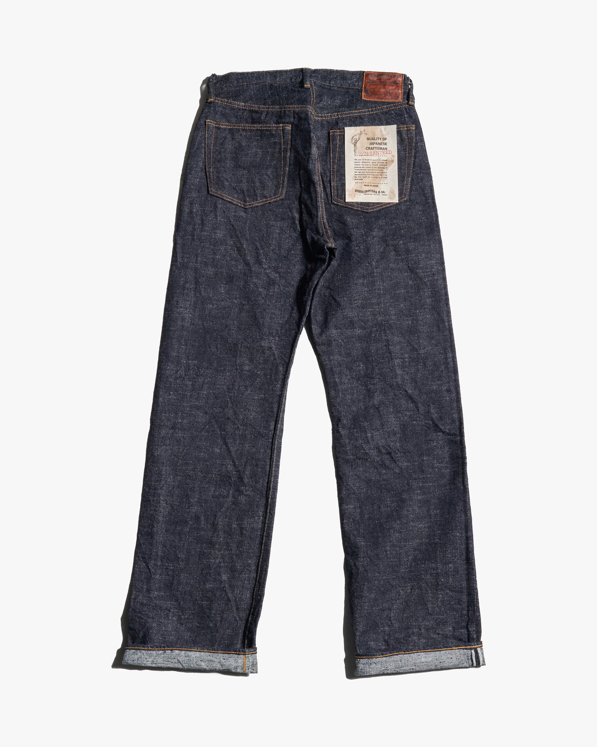 Studio D'Artisan SD-1002 'GL3' 15oz Selvedge Wide Straight Mens Jeans - Onewash