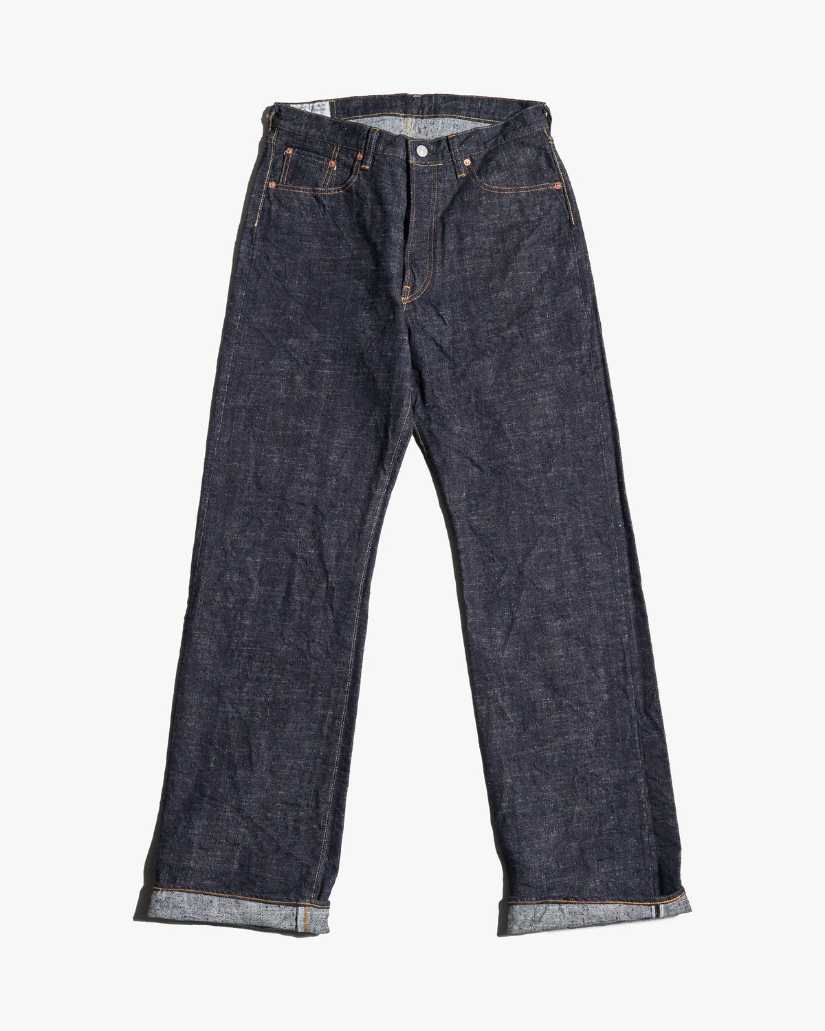 Studio D'Artisan SD-1002 'GL3' 15oz Selvedge Wide Straight Mens Jeans - Onewash