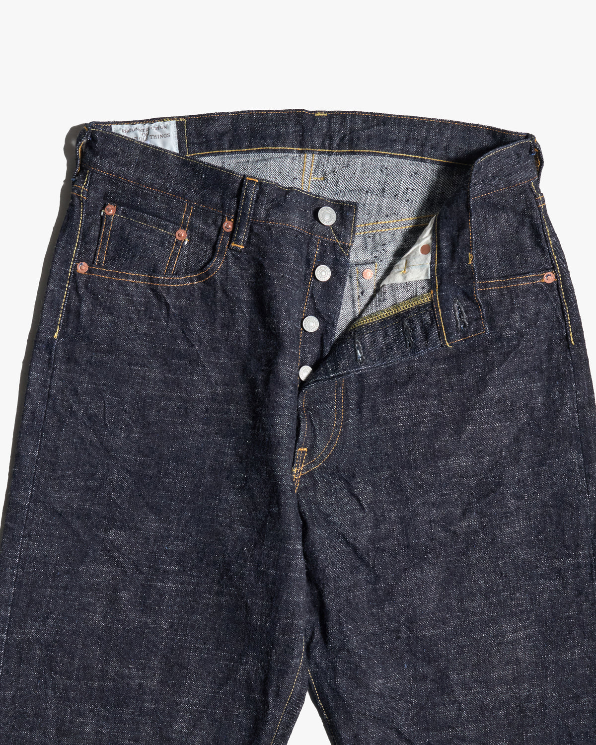 Studio D'Artisan SD-1002 'GL3' 15oz Selvedge Wide Straight Mens Jeans - Onewash