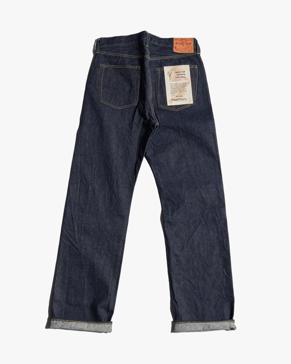 Studio D'Artisan SD-1102W Ishikawadai Selvedge Wide Straight Mens Jeans - Onewash | Studio D'Artisan Jeans | Jeanstore