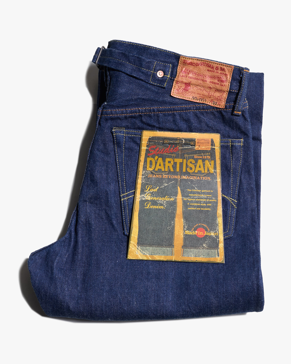 Studio D'Artisan SD-DO1 'The Origin' Regular Straight 15oz Selvedge Jeans - Onewash