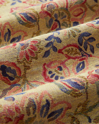 Portuguese Flannel Tapestry Flowers Shirt - Beige