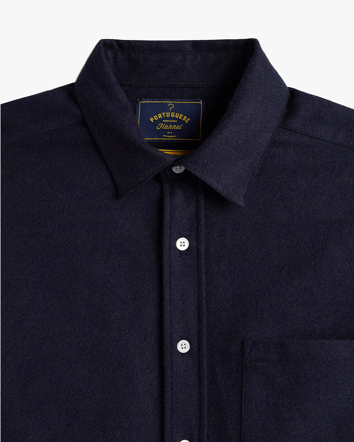 Portuguese Flannel Teca Shirt - Navy