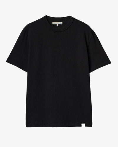 Merz b. Schwanen TEE03 7.4oz Authentic Jersey Relaxed Tee - Deep Black | Merz b. Schwanen T Shirts | Jeanstore