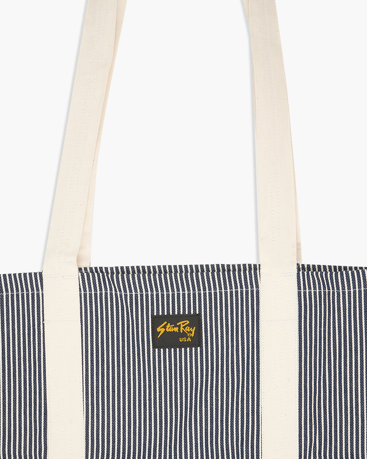 Stan Ray Made In USA Tote Bag - Hickory Stripe / Natural Patch | Stan Ray Bags | JEANSTORE