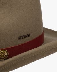 Stetson Tamalo Western Woolfelt Hat - Deep Taupe