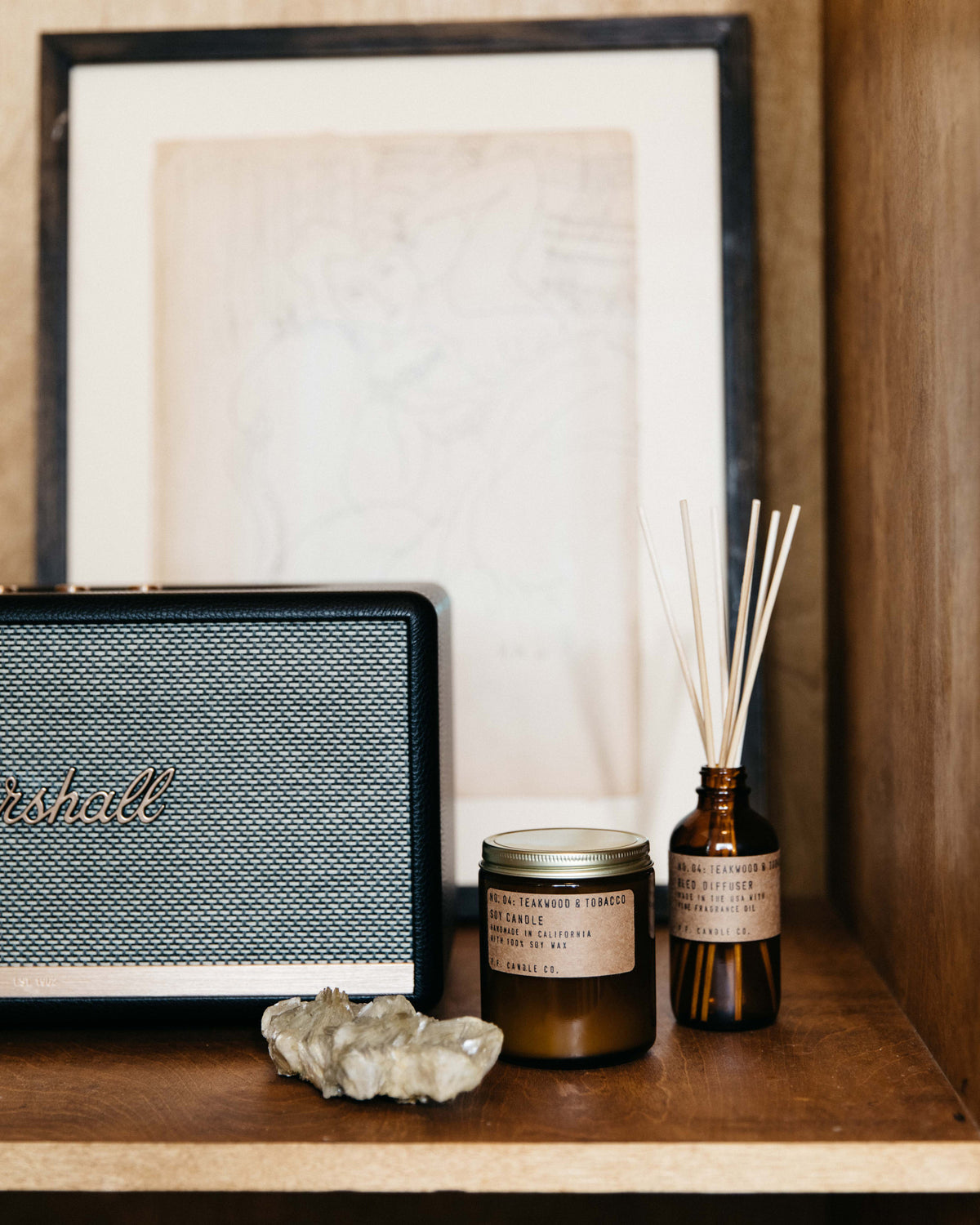 P.F. Candle Co. Reed Diffuser - Teakwood & Tobacco | P.F. Candle Co. Lifestyle | JEANSTORE