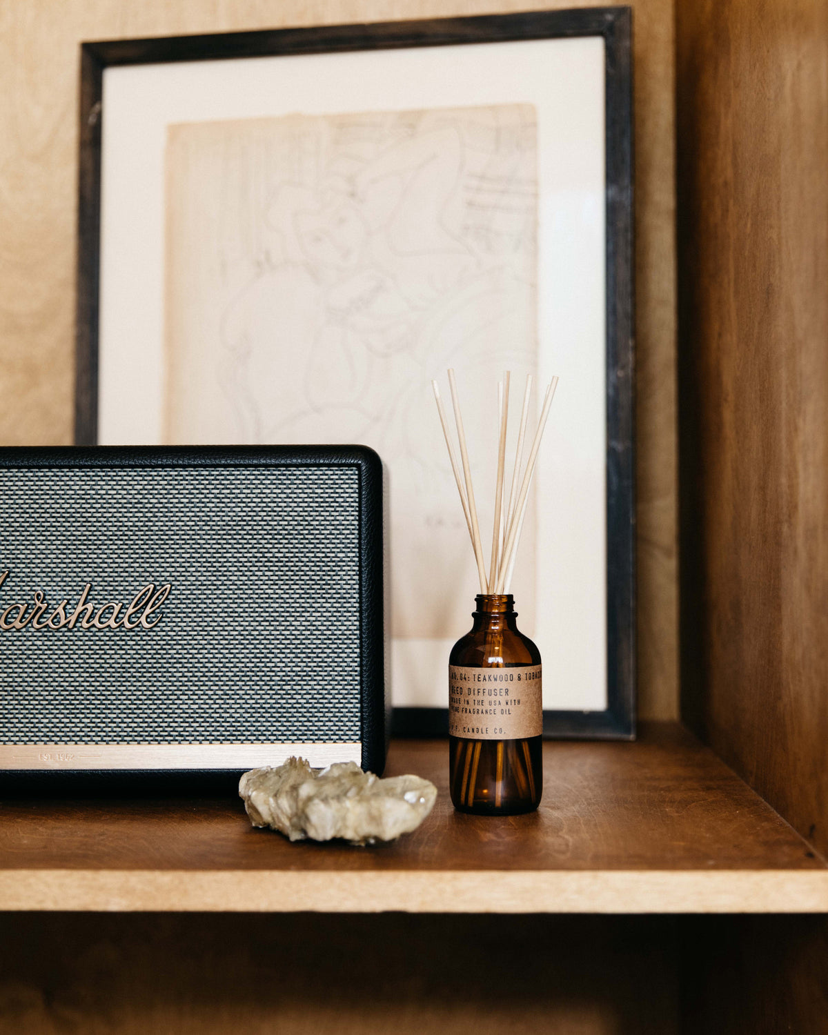 P.F. Candle Co. Reed Diffuser - Teakwood & Tobacco | P.F. Candle Co. Lifestyle | JEANSTORE