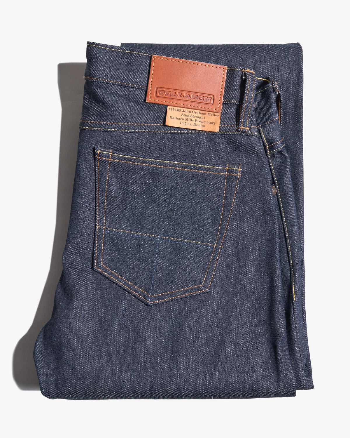 Tellason John Graham Mellor Slim Straight Mens Jeans - 16.5oz Kaihara Selvedge Denim